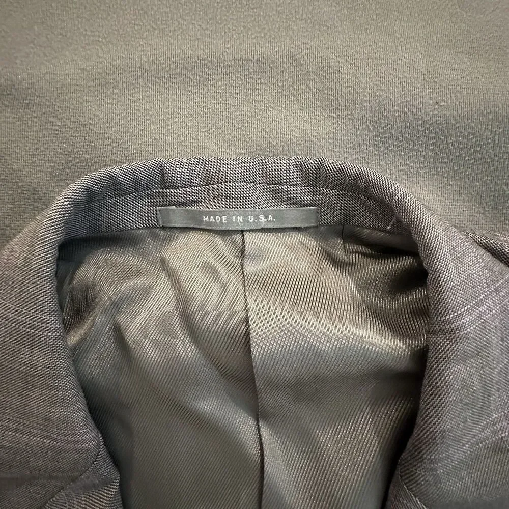 Hickey Freeman 2 Piece Suit Men’s 48L Wool Silk Pleated Pants 38x31 Made in USA